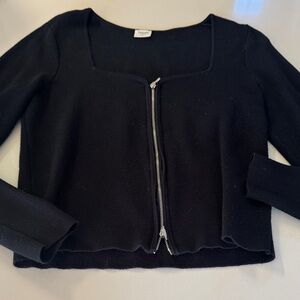 Abercrombie Zip Square Neck Sweater